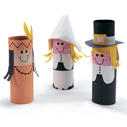 Craft Ideas  Toilet Paper Rolls on Preschool Crafts For Kids   Thanksgiving Day Toilet Paper Roll Dolls
